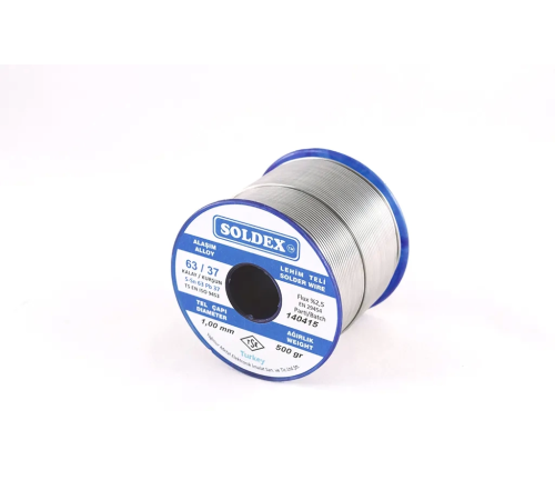 63-37 Lehim Teli 200 Gr 1 Mm, Sn:63 - Pb:37 63-37 Lehim Teli 200 Gr 1 Mm, Sn:63 - Pb:37