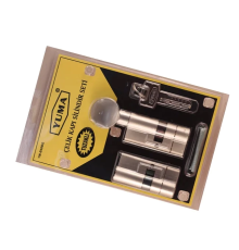 68mm Mandallı Çelik Kapı Tuzaklı Barel Seti - Sarı