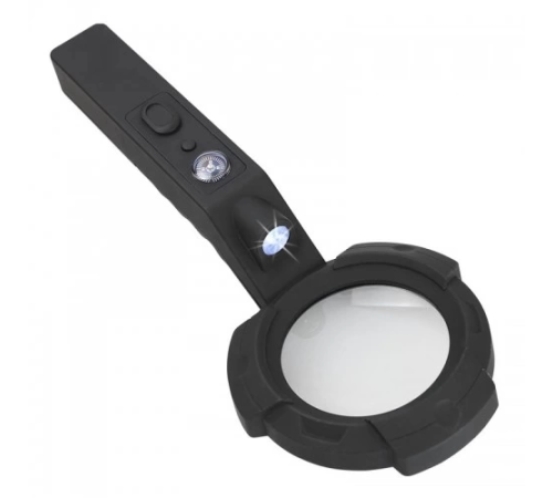 7 Led Aydınlatma,fener,pusula,4x Büyütme Okuma Büyüteç Th600557 7 Led Aydınlatma,fener,pusula,4x Büyütme Okuma Büyüteç Th600557