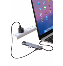 8 Port Çoklayıcı Macbook Ile Uyumlu Çoğaltıcı Type-C dönüştürücü TF SD kart
