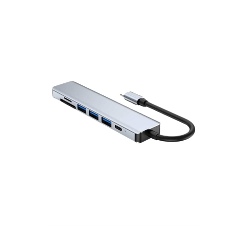8 Portlu Macbook Çevirici Type C Hub  SD TF USB Çoğaltıcı Ethernet