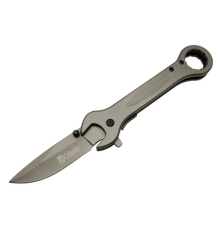 8000b Anahtar Görünümlü Siyah Kamp Çakı 19 Cm - Otomatik, Metal Sap