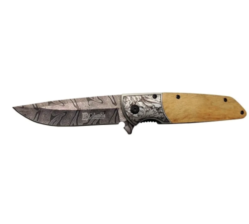 A2150c Kahve Kamp Çakısı 21cm- Manuel, Ahşap İşlemeli Sap,kemerlikli A2150c Kahve Kamp Çakısı 21cm- Manuel, Ahşap İşlemeli Sap,kemerlikli