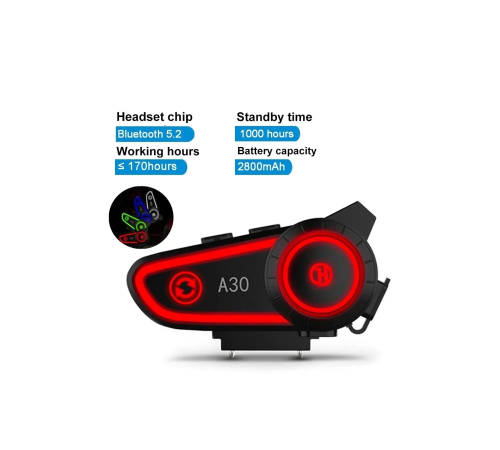 A30 Motosiklet Kask Kulaklık Intercom Işıklı Motorsiklet Interkom A30 Motosiklet Kask Kulaklık Intercom Işıklı Motorsiklet Interkom