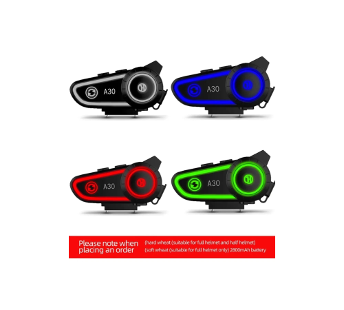 A30 Motosiklet Kask Kulaklık Intercom Işıklı Motorsiklet Interkom A30 Motosiklet Kask Kulaklık Intercom Işıklı Motorsiklet Interkom