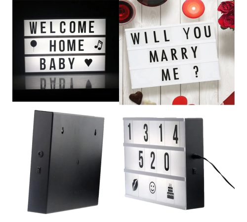 A4 Led Işıklı Yazı Panosu Lightbox A4 Led Işıklı Yazı Panosu Lightbox