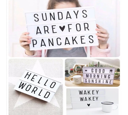 A4 Led Işıklı Yazı Panosu Lightbox A4 Led Işıklı Yazı Panosu Lightbox