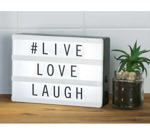 A5 Işıklı Harfli Dekoratif Led Pano Lightbox A5 Işıklı Harfli Dekoratif Led Pano Lightbox