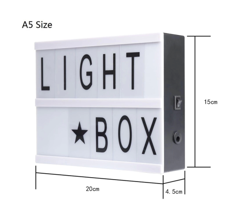 A5 Led Işıklı Yazı Panosu Lightbox A5 Led Işıklı Yazı Panosu Lightbox