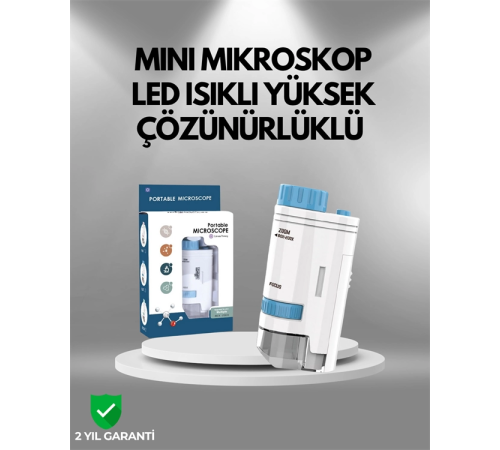 ABS Gövdeli Öğrenci ve Hobi Mikroskobu – Mavi Renk
