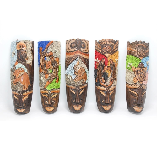 Ahşap Dua Asmalı Kumlu Mask 30 Cm 3galıleo-8