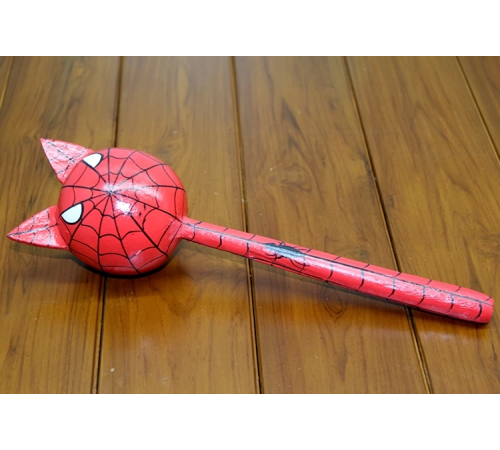 Ahşap Kedili Spiderman Marakas Tekli Polos:24 Ahşap Kedili Spiderman Marakas Tekli Polos:24