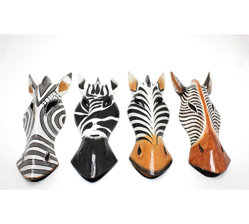 Ahşap Zebra Mask 30 Cm 3galıleo-3