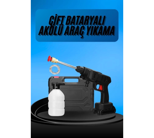 Akülü Oto Araç Yıkama Yüksek Basınçlı Araba Yıkama Makinesi Şarjlı