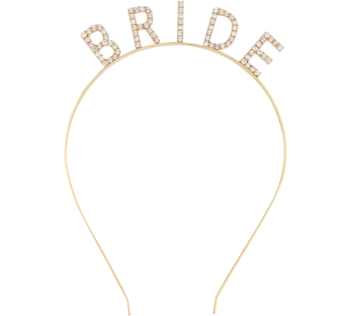 Altın Gold Renk Bekarlığa Veda Kristal Taş Bride Tacı İthal 16x10 Cm Altın Gold Renk Bekarlığa Veda Kristal Taş Bride Tacı İthal 16x10 Cm