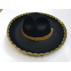 Altın Renk Şeritli Meksika Mariachi Latin Şapkası 55 Cm Çocuk