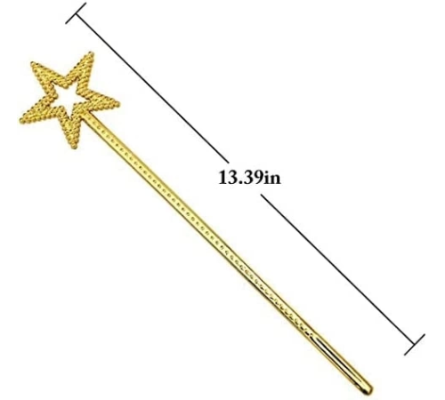 Altın Renk Yıldız Peri Asası Peri Değneği 34 Cm 1 Adet Altın Renk Yıldız Peri Asası Peri Değneği 34 Cm 1 Adet