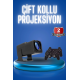 Android Projeksiyon Siyah Taşınabilir Sinema Projektörü 4k 1080p Ev Sineması Bluetooth