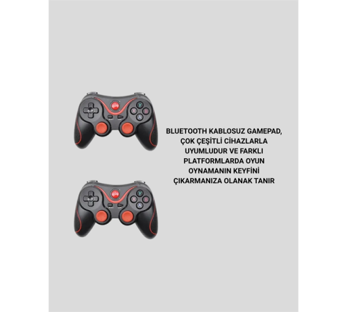 Android Uyumlu Gamepad X3 Game Stick Oyun Kolu Bluetooth Bağlantılı Android Uyumlu Gamepad X3 Game Stick Oyun Kolu Bluetooth Bağlantılı