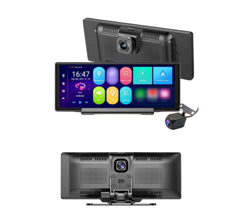 Android ve İOS Uyumlu Ön Arka Çift Kameralı Araç Ekranı Dokunmatik CarPlay Android ve İOS Uyumlu Ön Arka Çift Kameralı Araç Ekranı Dokunmatik CarPlay