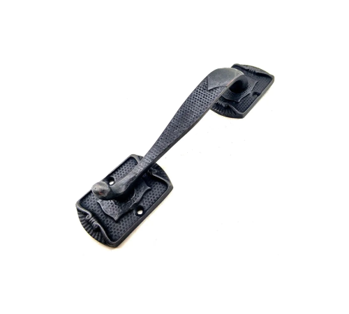 Antika Tarz Dekoratif Pirinç Ayak Tip Büyük Kapı Çekme Kolu - 220x50mm, Oksit