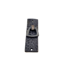 Antika Tarz Dekoratif Pirinç Dik Dövme Mobilya Kulbu - 90x31 Mm, Oksit