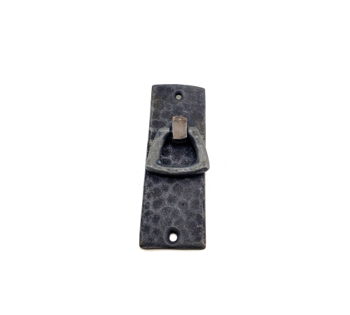Antika Tarz Dekoratif Pirinç Dik Dövme Mobilya Kulbu - 90x31 Mm, Oksit Antika Tarz Dekoratif Pirinç Dik Dövme Mobilya Kulbu - 90x31 Mm, Oksit