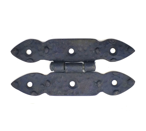 Antika Tarz Dekoratif Pirinç Düğmeli Menteşe - 117x57 Mm, Oksit Antika Tarz Dekoratif Pirinç Düğmeli Menteşe - 117x57 Mm, Oksit