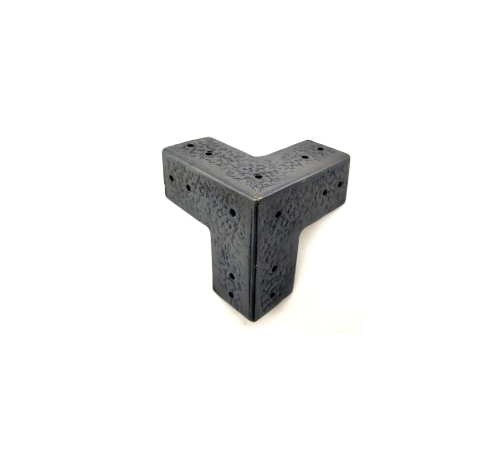Antika Tarz Dekoratif Pirinç Köşe Gönye - 68x68 Mm, Oksit