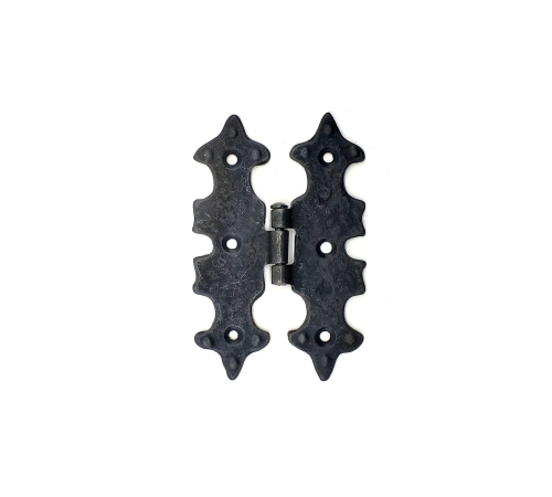 Antika Tarz Dekoratif Pirinç Lale Menteşe - 104x77 Mm, Oksit Antika Tarz Dekoratif Pirinç Lale Menteşe - 104x77 Mm, Oksit