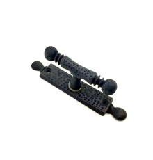 Antika Tarz Dekoratif Pirinç Misket Pencere Kolu - 165x32 Mm, Oksit
