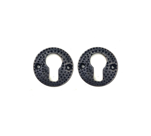 Antika Tarz Dekoratif Pirinç Oda Kilit Rozeti - 49mm, Oksit Antika Tarz Dekoratif Pirinç Oda Kilit Rozeti - 49mm, Oksit
