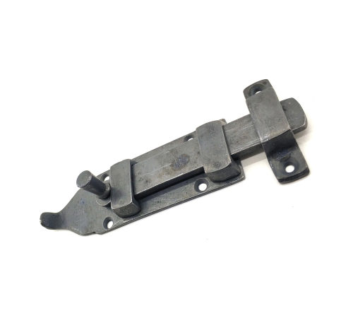 Antika Tarz Dekoratif Pirinç Yassı Kapı Sürgüsü - 35x145 Mm, Oksit