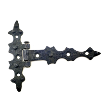 Antika Tarz Dekoratif Pirinç Yıldız Kuyruklu Menteşe - 85x110 Mm, Oksit