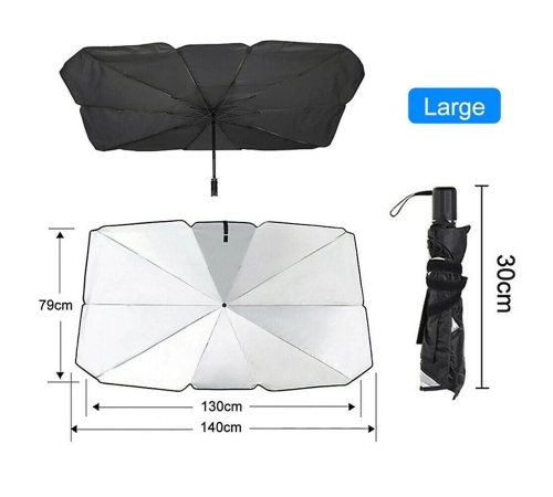 Araba Güneş Gölge Koruyucu Şemsiye Oto Ön Cam Güneşlik(145cm*79cm) Araba Güneş Gölge Koruyucu Şemsiye Oto Ön Cam Güneşlik(145cm*79cm)