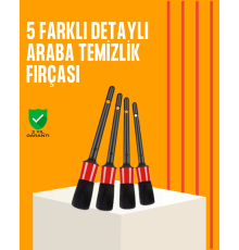 Araba Temizliği İçin 5 Parça Fırça Takımı