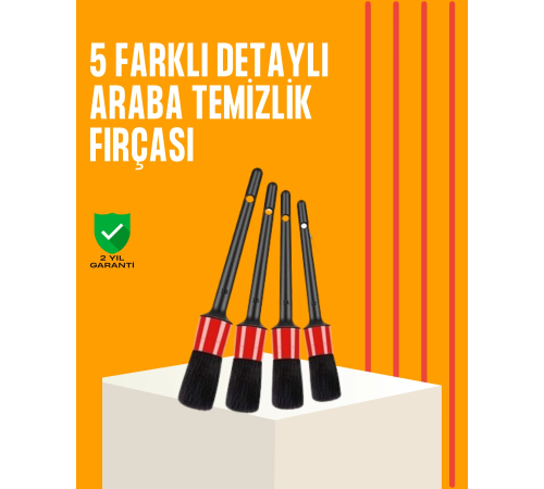 Araba Temizliği İçin 5 Parça Fırça Takımı