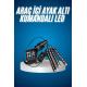 Araç Içi Aydınlatma Kumandalı 12 Led Ayak Altı Led Ambiyans Işığı Sese Duyarlı Kumandalı