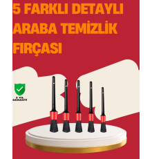 Araç İçi Detaylı Temizlik Seti-Araba Jant ve İç Yüzey Temizlik Fırçaları