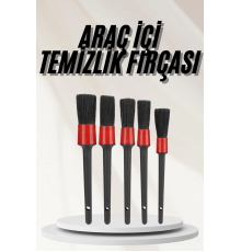 Araç İçi Led Aksesuar 5 Farklı Detaylı Araba Temizlik Fırçası Oto Temizleme Fırçası