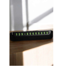 Araç İçi Numaratör Numaralık Torpido Üstü Açılır Kapanır Telefon Numarası Bırakma