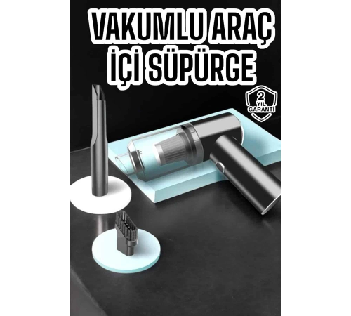 Araç İçi Süpürge Vakumlu Şarjlı Süpürge Filtreli Araç İçi Süpürge Vakumlu Şarjlı Süpürge Filtreli