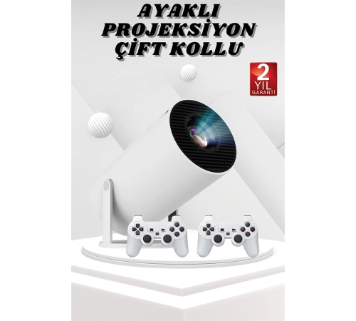 Ayaklı Oyun Projeksiyonu Çift Kollu Taşınabilir Sinema Projektörü Ayaklı Oyun Projeksiyonu Çift Kollu Taşınabilir Sinema Projektörü