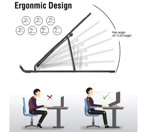 Ayarlanabilir Laptop Standı 7 Kademe Ayarlanabilir Laptop Standı 7 Kademe