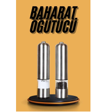 Baharat Öğütücü Otomatik Ayarlanabilir Tuz Karabiber Baharat Değirmeni