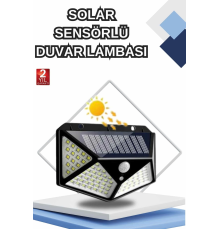 Bahçe Lambası Bahçe Aydınlatma Sensörlü Suya Dayanıklı 100 Led