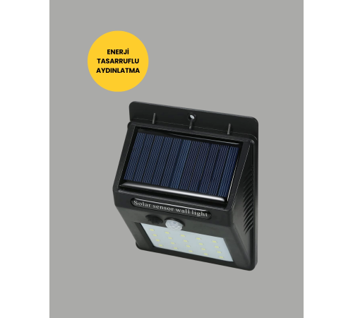 Bahçe ve Dış Mekanlar İçin Güneş Enerjili 20 LED Hareket Sensörlü Lamba