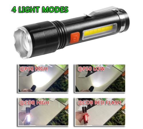 Baretta Br-85 Xhp50 Led 5 Fonksiyonlu Şarjlı El Feneri
