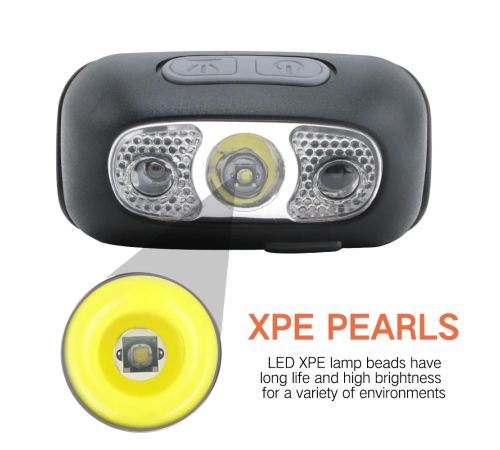 Baretta Brt61 Xpe Pearls Led Hareket Sensörlü Mini Usb Şarjlı Kafa Feneri