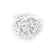 BFS 100'lü Beyaz Ahşap Mandal 2.5cm (10'lu Paket-1000 Adet)
